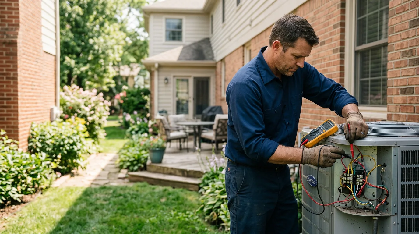HVAC technician working near Livingston, TX